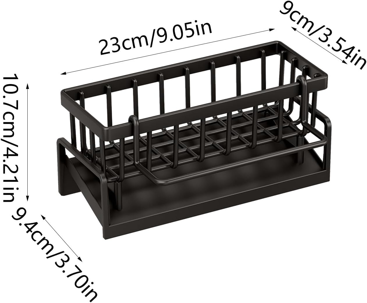 Premium Kitchen Sink Organizer with Auto Draining Tray