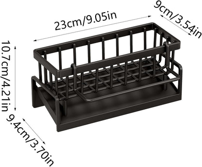 Premium Kitchen Sink Organizer with Auto Draining Tray